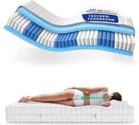 AM Qualitätsmatratzen | Matelas Premium 7 zones à ressorts ensachés | 80x180 cm | H4 | Matelas à ressorts ensachés en forme de tonneau | 80/180 | Matelas à ressorts | Degré de fermeté H4 | 7 zones | 2