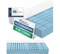 AM Qualitätsmatratzen | Matelas Premium 7 zones en mousse froide 80x200 cm | Fermeté moyenne (H3) | Matelas orthopédique en RG60 | 19 cm d'épaisseur | Fabriqué en Allemagne | 80 x 200 cm