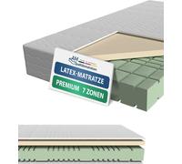 AM Qualitätsmatratzen | Matelas Premium en latex 140x200 cm | H3 | Matelas en mousse froide avec revêtement en latex de 4 cm | 23 cm d'épaisseur | Fabriqué en Allemagne | 140 x 200 cm