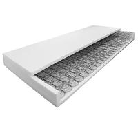 AM Qualitätsmatratzen - Matelas Ressorts bonell 90x200cm équilibré/Ferme - 19cm Hauteur - Made in Germany - Housse qualitative en Double Tissu à Fibre Climatique (200g/m²)