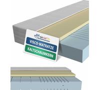 AM Qualitätsmatratzen | Matelas viscoélastique 90x200 cm | H2 | Matelas de haute qualité avec revêtement viscoélastique de 4 cm | 20 cm d'épaisseur | Fabriqué en Allemagne | 90 x 200 cm