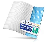 AM Qualitätsmatratzen - Surmatelas 140 x 200 en Mousse Gel - Surmatelas Souple et Adaptable - Housse Amovible et Lavable - sur Matelas memoire de Forme 140x200 6 cm - Haute qualité