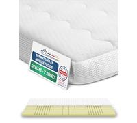 AM Qualitätsmatratzen - Surmatelas 140 x 200 Epais 8 cm - très Adaptable et Confortable - en Mousse Froide Durable à Haute densité - Housse Respirante et Lavable - surmatelas 140x200 cm avec 7 Zones