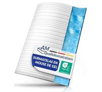 AM Qualitätsmatratzen - Surmatelas 80 x 200 en Mousse Gel - Surmatelas Souple et Adaptable - Housse Amovible et Lavable - sur Matelas memoire de Forme 80x200 6 cm - Haute qualité