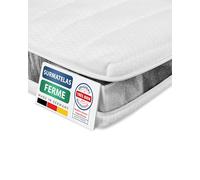 AM Qualitätsmatratzen - Surmatelas 80 x 210 cm Dur - Housse de surmatelas Amovible et Lavable - Surmatelas Ferme 80x210 Mousse 6 cm - Topper pour Un Bon Sommeil - 80/210