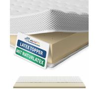 AM Qualitätsmatratzen | Surmatelas en latex premium | 80x200 cm | 6 cm d'épaisseur | Surmatelas | 80/200 | Surmatelas en latex