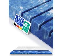AM Qualitätsmatratzen | Surmatelas en mousse gel de luxe 7 zones | 90x200 cm | 8 cm d'épaisseur | Surmatelas | 90/200 | Surmatelas gel 7 zones