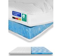AM Qualitätsmatratzen | Surmatelas en mousse gel premium | 140x190 cm | 6 cm d'épaisseur | Surmatelas | 140/190 | Gel Topper