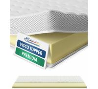 AM Qualitätsmatratzen | Surmatelas en viscose premium | 200x190 cm | 6 cm d'épaisseur | Surmatelas | 200/190 | Surmatelas en mousse visqueuse | Mousse à mémoire de forme