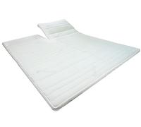 AM Qualitätsmatratzen - Surmatelas memoire de Forme 180 x 220 pour 2 Personnes - Surmatelas Epais en Mousse de Gel - Moelleux et Adaptable - Surmatelas avec Fente 180x220 cm - Ideal pour lit Double