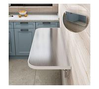 AM Table pliante murale imperméable pour cuisine, salle de bain, terrasse, table multifonctionnelle avec support en métal (taille : 60 x 40 cm) ()