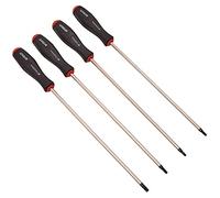 Am-Tech l0528 Lot de 4 tournevis Torx Set de longue portée 1 rouge