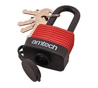 Am-Tech T0760 40 mm de Long à Anse résistant aux intempéries Cadenas - Rouge