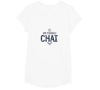 Am Yisrael Chai IDF Support Jewish Pride Cadeau T-Shirt, Fille, Blanc, XS