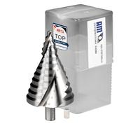 AM-Zerspanungstechnik Foret étagé HSS 6-60 mm professionnel | Foret pour acier inoxydable, métal, bois, plastique | Foret à éplucher | Foret conique Ø 6-60 HSS