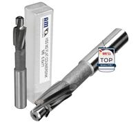 AM-Zerspanungstechnik Fraise à pivot HSS DIN 373 - Trou central M4 - Fraise professionnelle en métal - Fraise pour bois, métal, acier inoxydable, plastique - Foret fraisé pour bois - Fraise plate -