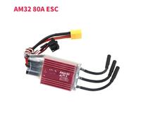 AM32 Brushless ESC 60A 80A 160A 200A avec BEC 6V 2A ou 5A Compatible avec 2-6S Lipo compatible avec les voitures et camions Crawler RC à l'échelle 1/10(80A 2-6S)
