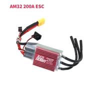 AM32 Brushless ESC 60A 80A 160A 200A avec BEC 6V 2A ou 5A Compatible avec 2-6S Lipo compatible avec les voitures et camions Crawler RC à l'échelle 1/10(200A 2-6S)