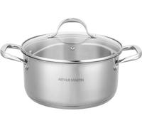AM3549 Arthur Martin Marmite 24 cm avec couvercle  Acier Inoxydable  Tous feux dont induction