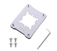 AM5 Support CPU Cadre de Contact Anti-Bending avec Vis 4 Pièces, 1x Tournevis, 1x Chaleur Dissipation Corrective Anti-Bending Cadre de Fixation 75x56mm (Argent)