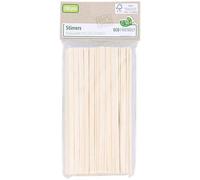 AM63 Lot de 100 agitateurs en bambou - 14 cm de long - Respectueux de l'environnement - Pour boissons chaudes, café