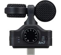 Am7 Microphone Stéréo Mid-Side Pour Smartphone Android Sur Connecteur USB-C, Capsule Rotative Pour L'Alignement Avec La Caméra, Pour L'Enregistrement De Musique, Vidéos, Interviews Et Plus