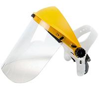 AMA 07070 Visière de protection professionnelle avec bouclier en maille et retenue à la tête réglable