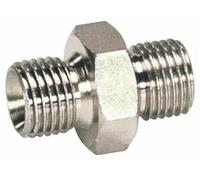 AMA Raccord hydraulique de jonction Mâle 1/2"-Mâle 1/2" NPT à Visser (Lot de 5)
