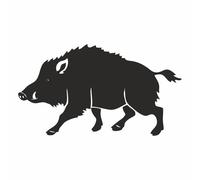 AMA SHOP Autocollant préréglé sanglier modèle 9 couleur noire|Passion Chasse |Autocollant pour casque, moto, camping-car, bateau | autoTuning |