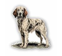 AMA SHOP Sticker Silhouette Setter anglais style vintage|Passion Chasse |Autocollant pour casque, moto, camping-car, bateau | autoTuning |