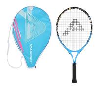 AMA SPORT - AT-T25 - Raquette de Tennis Enfant Graffiti Bleu 25 Pouces - Raquette Ergonomique pour Enfants de 8 à 10 Ans - Equipement Débutant - Apprentissage Tennis Junior