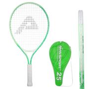 AMA SPORT - AT-X-Green25-7479C - Raquette de Tennis Junior 25 Pouces - Confort Ergonomique - pour Enfant 9 à 12 Ans - Apprentissage Tennis Débutant - Légère et Robuste