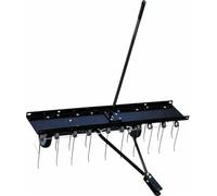 Ama Tondeuse à gazon avec 20 ressorts en acier - Largeur de travail de 102 cm, facile à utiliser avec levier de contrôle