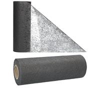 AmaCasa Chemin de Table Non tissé Courroie de Table Ruban de Table Non tissé Mariage Communion 15cm/20m (Gris, 15cm)