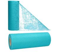 AmaCasa Chemin de Table Non tissé Courroie de Table Ruban de Table Non tissé Mariage Communion 15cm/20m (Turquoise, 15cm)