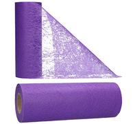 AmaCasa Chemin de Table Non tissé Courroie de Table Ruban de Table Non tissé Mariage Communion 23cm / 20m (Violet)