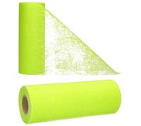 AmaCasa Chemin de Table Non tissé Courroie de Table Ruban de Table Non tissé Mariage Communion 23cm / 25m (Vert Clair)