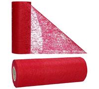 AmaCasa Chemin de Table Non tissé Courroie de Table Ruban de Table Non tissé Mariage Communion 23cm / 20m (Bordeaux)