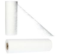 AmaCasa Chemin de Table Non tissé Courroie de Table Ruban de Table Non tissé Mariage Communion 23cm / 25m (Blanc)