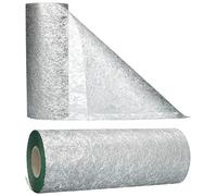 AmaCasa Chemin de Table Non tissé Courroie de Table Ruban de Table Non tissé Mariage Communion 23cm / 25m (Argent)