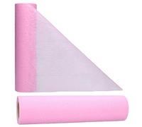 AmaCasa Chemin de Table Non tissé Courroie de Table Ruban de Table Non tissé Mariage Communion 30cm/25m (Rose Clair, 30cm)