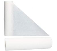 AmaCasa Chemin de Table Non tissé Courroie de Table Ruban de Table Non tissé Mariage Communion 30cm/25m (Blanc, 30cm)