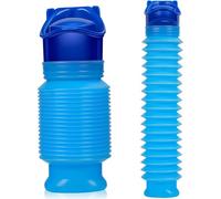 Amacoam Bouteille d'urine Urinoir Portable Rétractable 2Pcs 750ML Toilette Portable pour homme femme, Urinoirs d'urgence Mini Toilette pour Camping Voyage Extérieur Embouteillage et Voiture