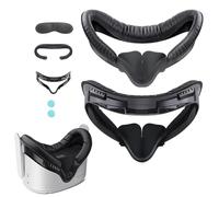 Amacoam Face Cover Pad Interface faciale Compatible avec Accessoires Oculus/Meta Quest 2, Remplacement de Coussin pour Le Visage en PU Doux Accessoires Masque Masque Oculaire VR en PU