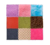 Amacthysh Dalle Sensorimotrice Texturé à Emboîtement Tapis Sensoriel Dalles Moquette Sensorielle Tapis Puzzle Moquette en Peluche Douce pour Salon Décoration D'intérieur,9 Pièces(9 Textures)
