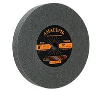 AmaCupid Roue d'ébavurage, roue de polissage en fibre de nylon 20cm dureté 9P. Convient aux machines de polissage de meules de table. Acier inoxydable poli, etc. Broche de 1,6 cm