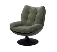 Amadeus Fauteuil Magnum pivotant Tissu Vert pied noir