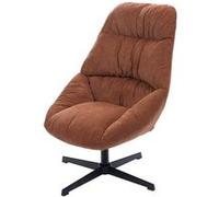 Amadeus - Fauteuil tissu et métal Ernest - Marron - Ernest Marron G