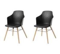 Amadeus - Lot de 2 chaises Niels - Noir Noir G