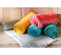 Amadeus - Plaid Bicolor Emeraude 130x170